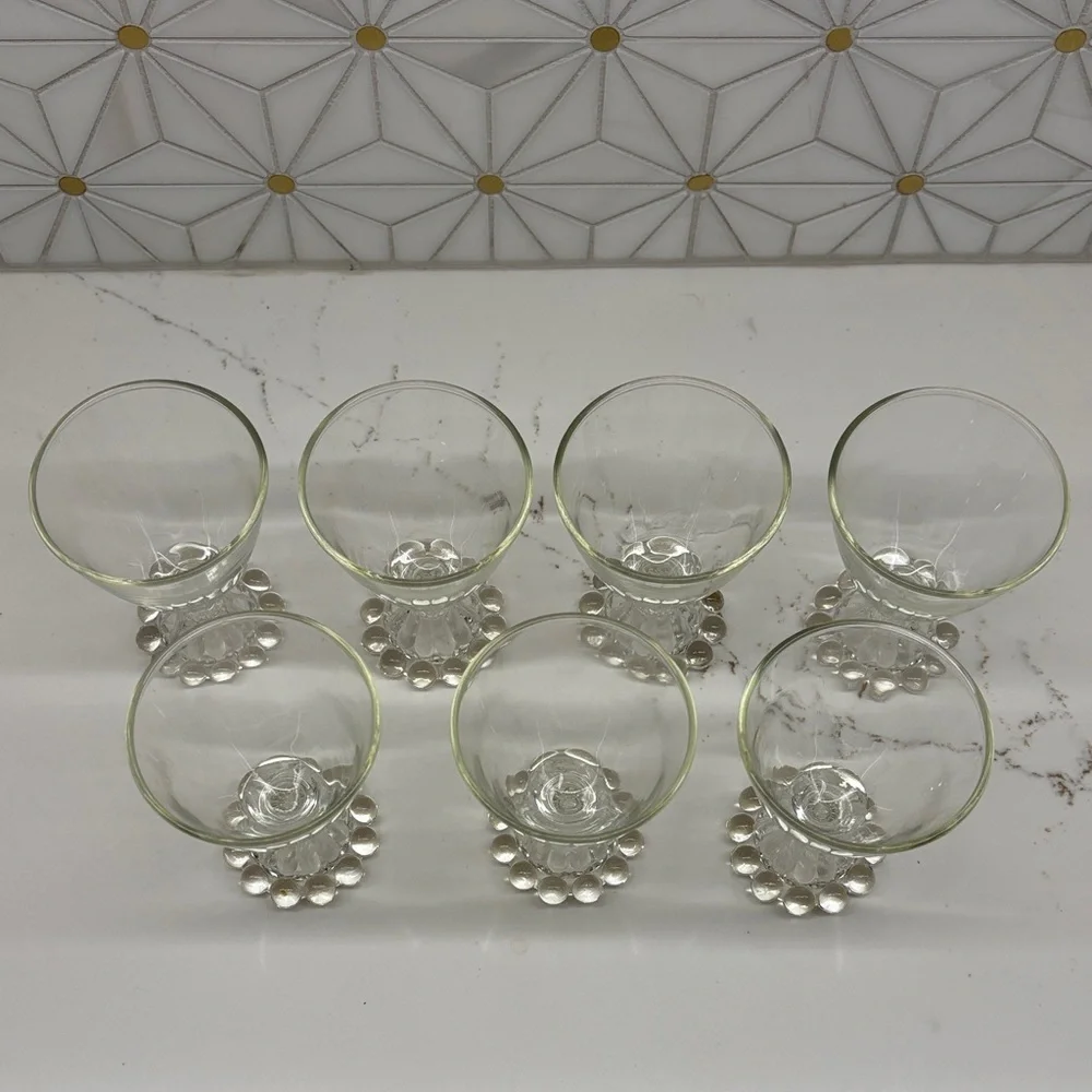 Vintage Anchor Hocking Berwick Boopie 4oz Cordial Glasses, Set of 7